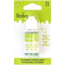 9600083 COLORANT LIPOSOLUBIL VERDE 15G DECORA